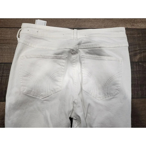 Hollister High-Rise Super Skinny Jeans Sz 9 White Destroyed Stretch W29 L25 - Picture 2 of 6